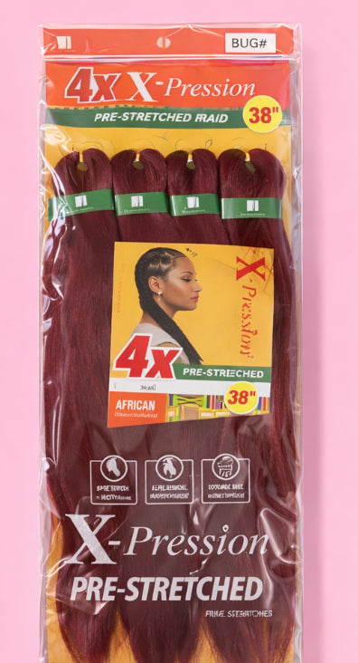 4 Pack X - Pression Pre Stretched Braiding hair